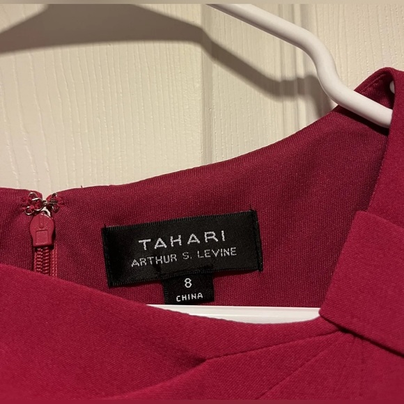 Tahari Dress Red Dress Size 8 - Picture 3 of 3